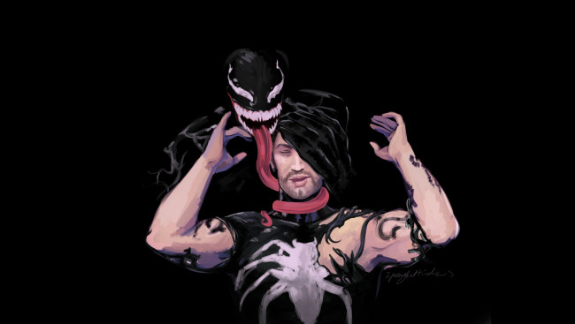 Обои картинки фото рисованное, комиксы, эдди, брок, веном