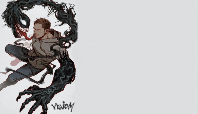 Обои картинки фото рисованное, кино, веном, эдди, брок