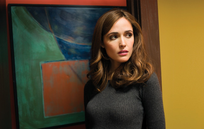 Обои картинки фото девушки, rose byrne, rose, byrne, шатенка, свитер, картина