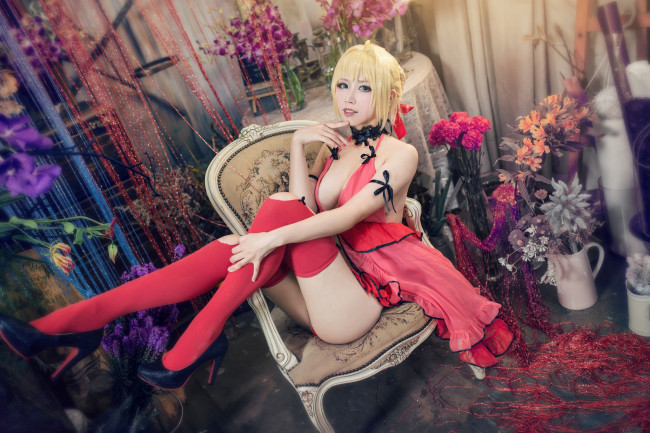 Обои картинки фото разное, cosplay , косплей, азиатка, персонаж, девушка