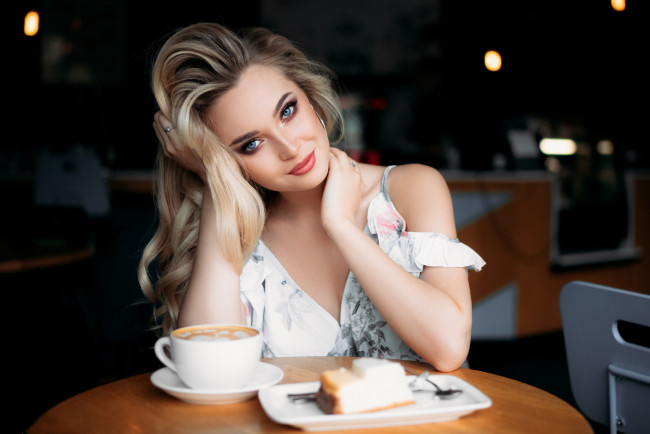 Обои картинки фото девушка, девушки, -unsort , блондинки,  светловолосые, модель, анна, коник