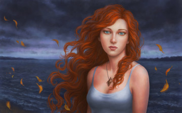 Картинка рисованное люди девушка фон взгляд