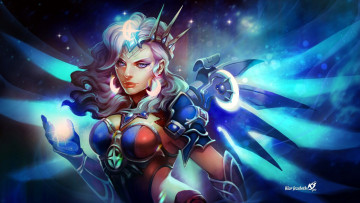 Картинка видео+игры overwatch mercy магия крылья