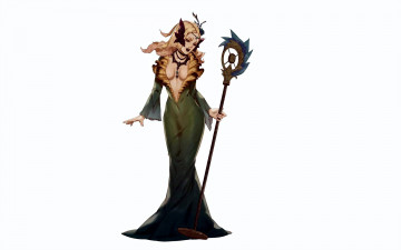 Картинка видео+игры league+of+legends платье посох украшения nami