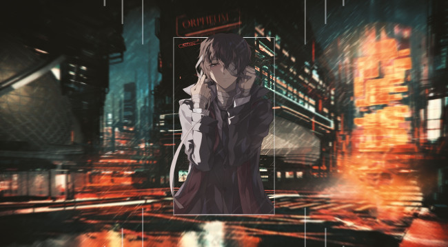 Обои картинки фото аниме, bungou stray dogs, бродячие, псы, литературные, гении