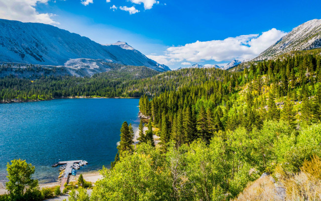 Обои картинки фото convict lake, california, usa, природа, реки, озера, convict, lake