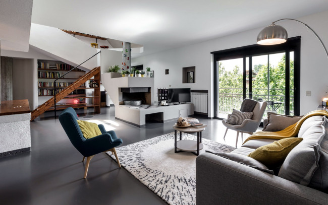 Обои картинки фото интерьер, гостиная, мягкий, уголок