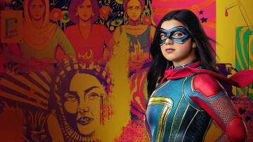 Картинка ms +marvel+ мини–сериал+2022 кино+фильмы +marvel фантастика фэнтези боевик комедия сeриал мисс марвел iman vellani kamala khan