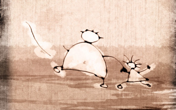 Картинка рисованное vladstudio взрослый ребенок