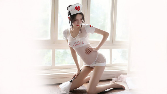 Обои картинки фото девушки, - медсестры, медсестра, красивая, девушка