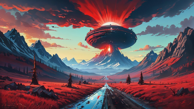 Обои картинки фото фэнтези, космические корабли,  звездолеты,  станции, нейросети, графика, нейроарт, ai, art, нейронные, сети, рисунки, нейро, искусство, нейрографика, graphics, neuroart, neural, networks, drawings, neuro, neurography