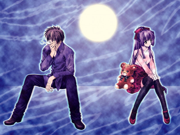 Обои картинки фото аниме, moonlight, lady