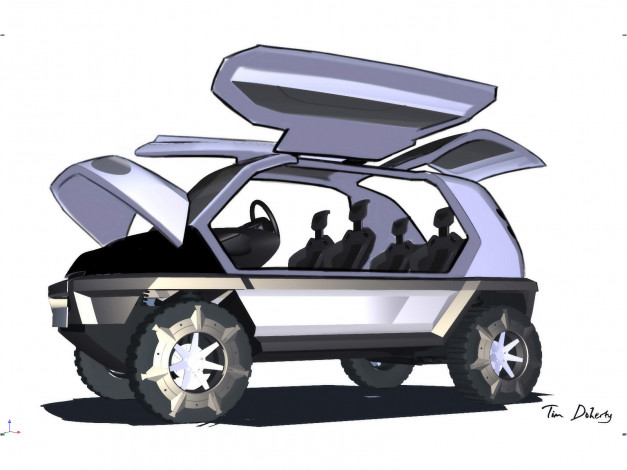 Обои картинки фото автомобили, векторная, графика