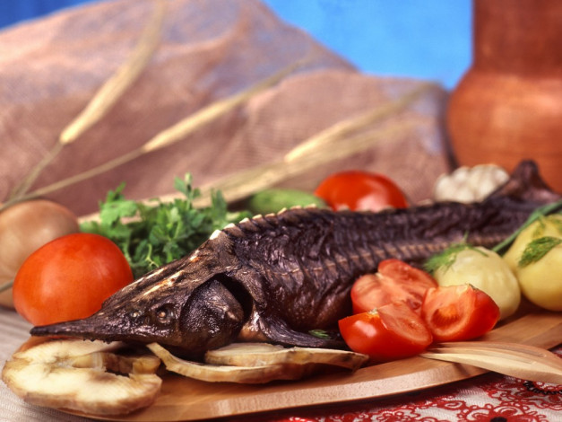 Обои картинки фото еда, рыбные, блюда, морепродуктами