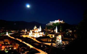 Картинка города огни ночного