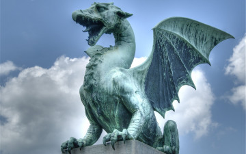 Картинка ljubljana slovenia города памятники скульптуры арт объекты