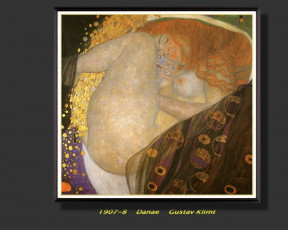 обоя gustav, klimt, рисованные
