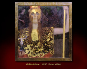 обоя gustav, klimt, рисованные