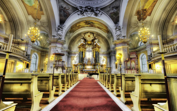 Картинка интерьер убранство роспись храма