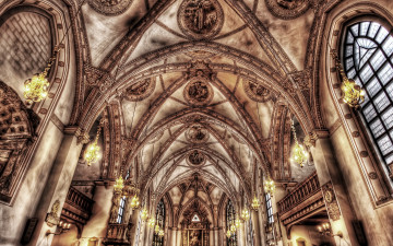 Картинка интерьер убранство роспись храма