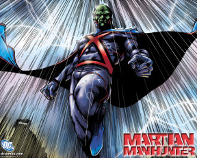 Картинка martian manhunter рисованные комиксы