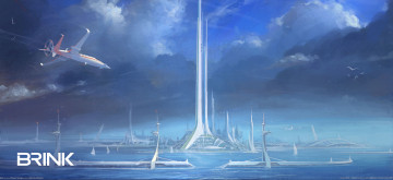 Картинка brink founders island concept art видео игры