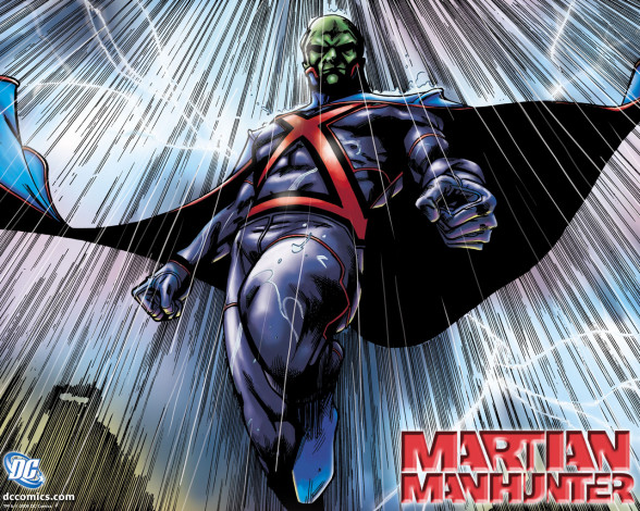 Обои картинки фото martian, manhunter, рисованные, комиксы