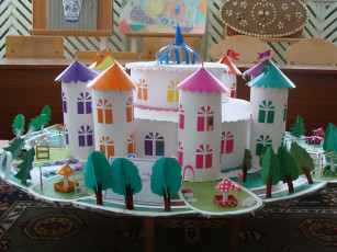 Картинка разное ремесла поделки рукоделие замок квиллинг