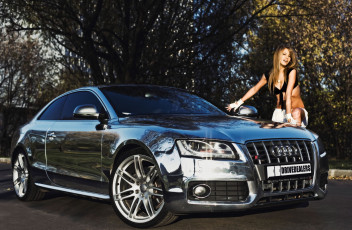 Картинка автомобили авто девушками audi a5