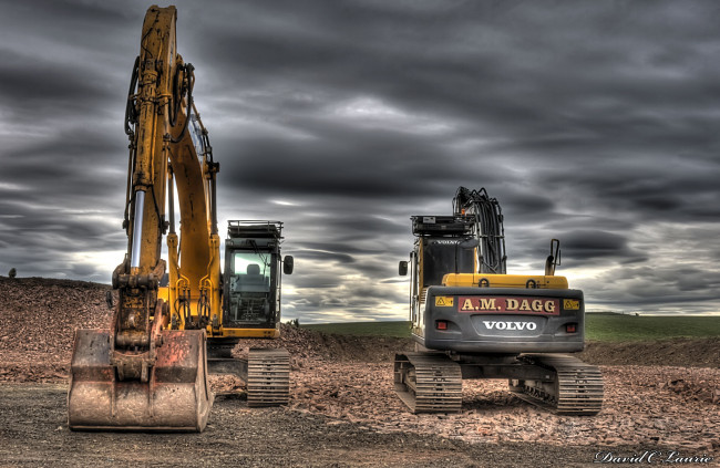 Обои картинки фото техника, экскаваторы, volvo