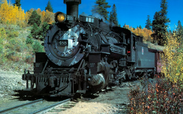 Картинка техника паровозы редьсы паровоз вагоны лес