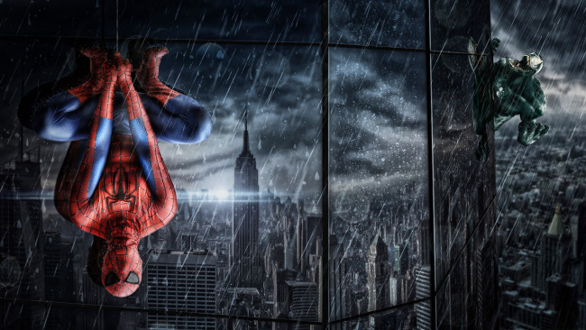 Обои картинки фото рисованные, комиксы, spider-man