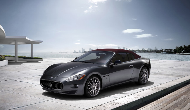 Обои картинки фото 2009, maserati, grancabrio, автомобили, gran, cabrio