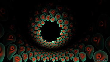 Картинка 3д+графика fractal+ фракталы цвета фон узор