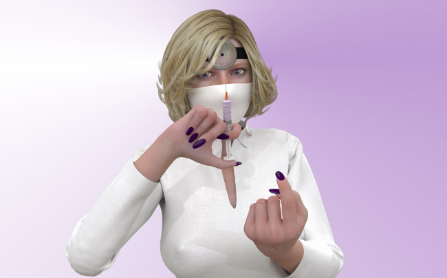 Обои картинки фото 3д графика, people , люди, медсестра