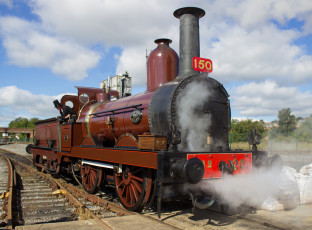 Картинка техника паровозы железная дорога рельсы паровоз