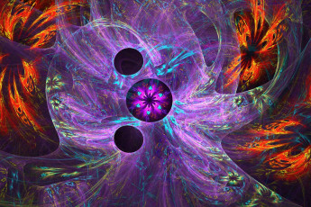 Картинка 3д+графика абстракция+ abstract абстракция цветы круги звезда узоры орнамент фон