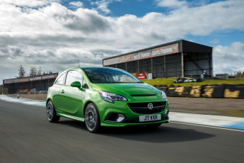 обоя автомобили, vauxhall, corsa, vxr, e, 2015г, зеленый