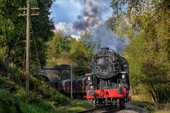 Картинка техника паровозы железная дорога рельсы паровоз