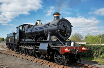 Картинка техника паровозы железная дорога рельсы паровоз