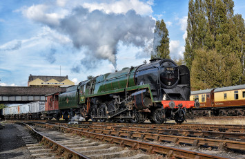 Картинка техника паровозы дорога железная рельсы паровоз