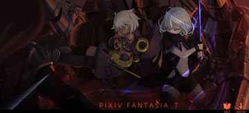Картинка аниме pixiv+fantasia pixiv fantasia oca арт девушки оружие