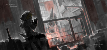 Картинка аниме pixiv+fantasia девушка силуэт арт mivit pixiv fantasia