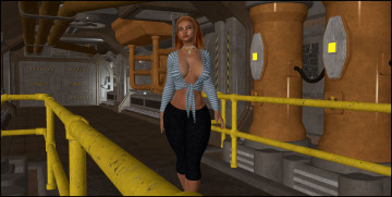 Картинка 3д+графика люди+ people девушка взгляд фон