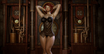 Картинка 3д+графика люди+ people фон взгляд девушка