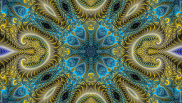 Картинка 3д+графика фракталы+ fractal узор фон цвета