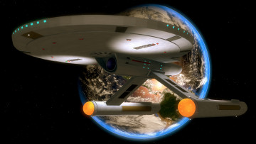 обоя космос, арт, планета, вселенная, полет, космический, корабль