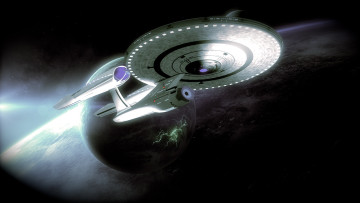 Картинка космос арт вселенная полет космический корабль планета