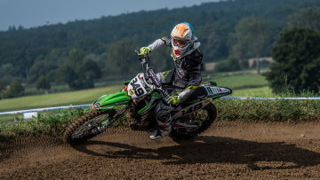 Картинка спорт мотокросс байк гонщик экипировка