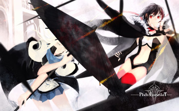 Картинка аниме pixiv+fantasia зонт девушки арт pixiv fantasia